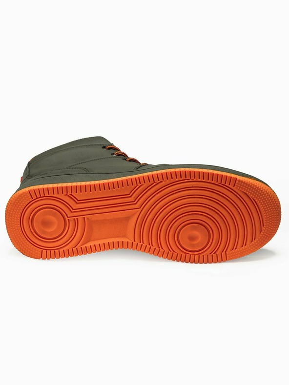 Ombre Clothing Мъжки маратонки до глезена в цвят каки T311