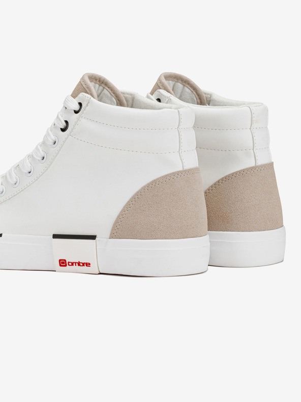 Ombre Clothing Бежово-бели мъжки обувки за маратонки Ombre Clothing T376