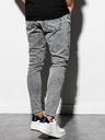 Ombre Clothing Сиви мъжки дънки с изрязани крачоли Ombre Clothing P923
