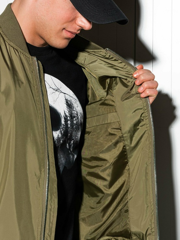 Ombre Clothing Мъжко леко яке в цвят каки C439