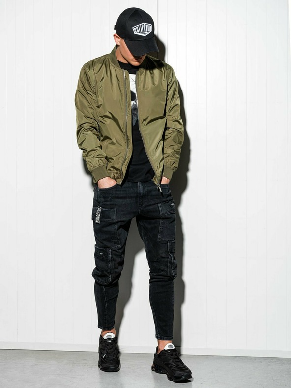 Ombre Clothing Мъжко леко яке в цвят каки C439