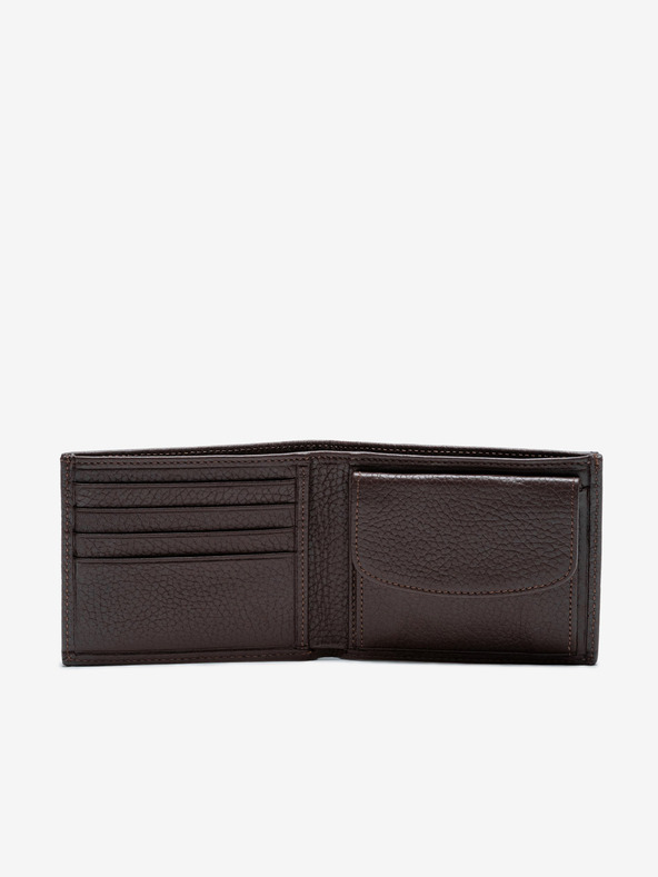 Ombre Clothing Кафяв мъжки кожен портфейл Ombre Clothing