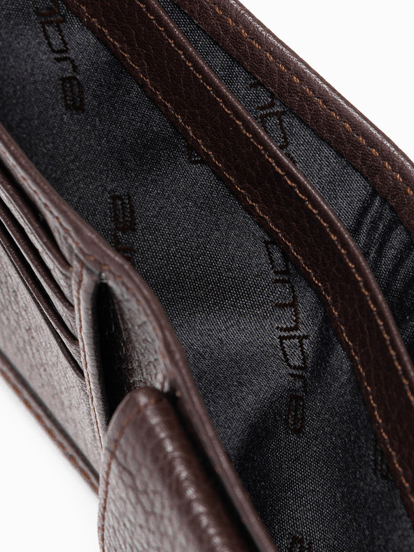 Ombre Clothing Кафяв мъжки кожен портфейл Ombre Clothing