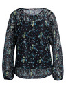 Orsay Черна дамска блуза на цветя ORSAY