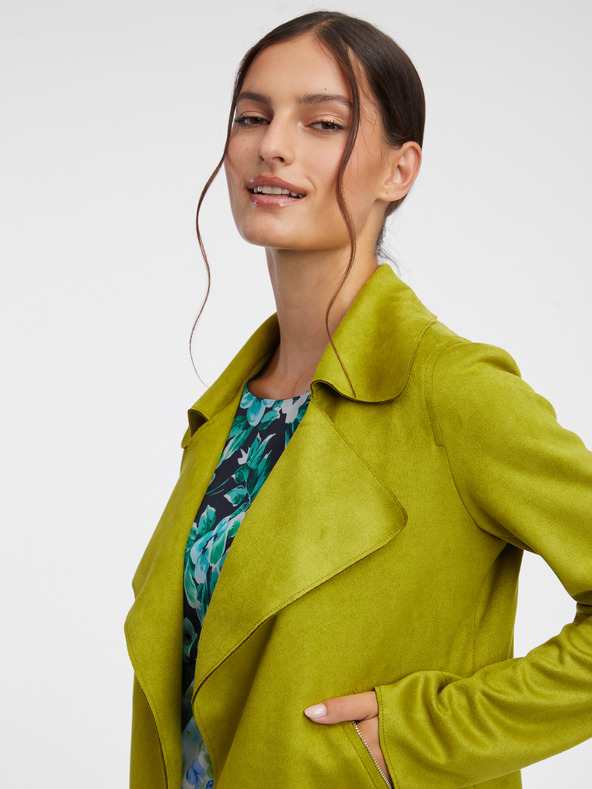 Orsay Светлозелено дамско светло яке от велур ORSAY
