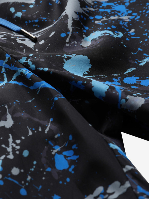 NAX Мъжки къси панталони с шарка в синьо и черно NAX LUNG