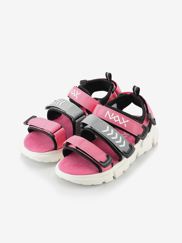 NAX Сиво-розови сандали за момичета NAX Nesso