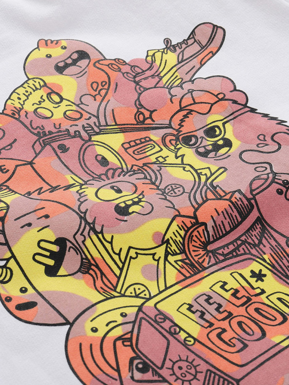 NAX Дамска блуза с качулка NAX UKIMA бяла