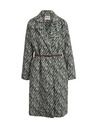 Orsay Бяло-черно дамско палто с десен ORSAY