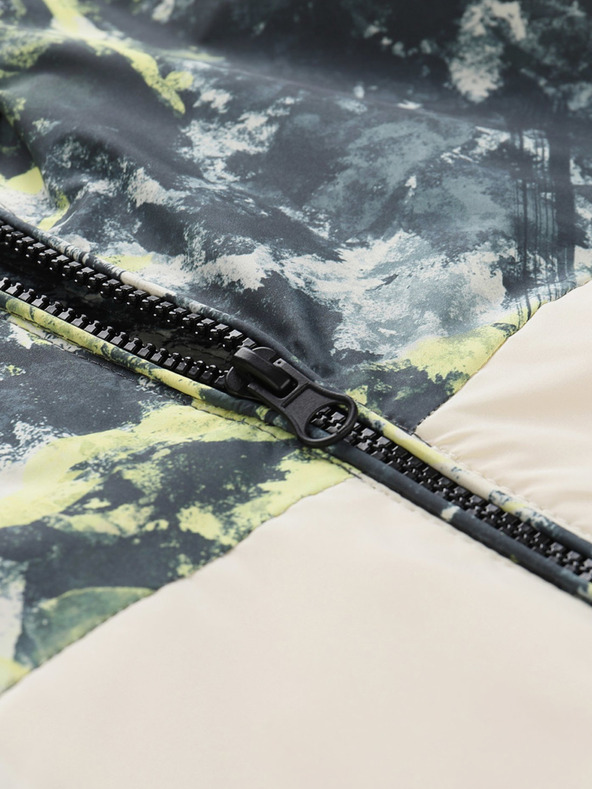 NAX Детско яке с шарка NAX IMUFO в жълто и бежово