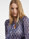 Orsay Синя дамска блуза с десен ORSAY