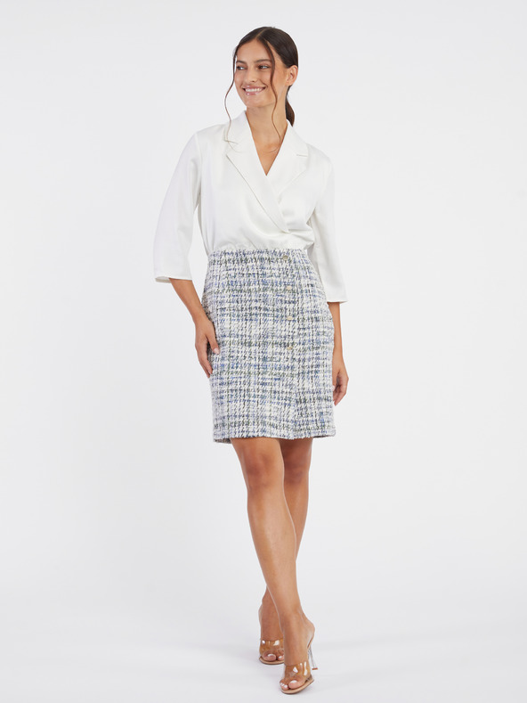 Orsay Синьо-бяла дамска рокля ORSAY