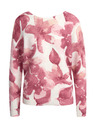 Orsay Розово-бял дамски пуловер на цветя ORSAY