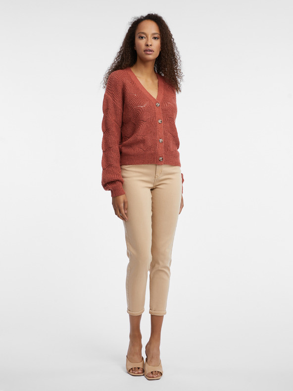 Orsay Дамска жилетка в цвят брик ORSAY