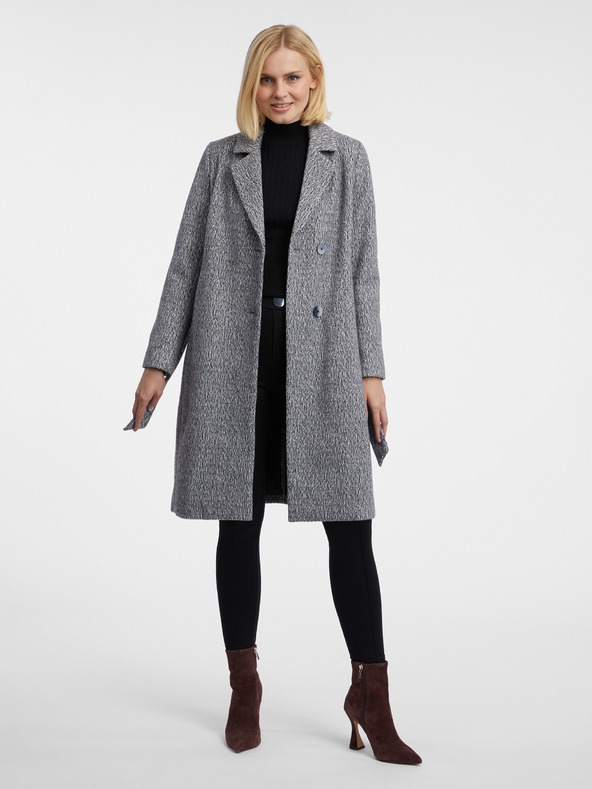 Orsay Сиво дамско меланжирано палто ORSAY