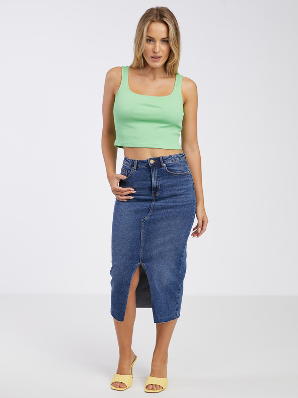 Pieces Зелено дамско basic топ Pieces Nukisa