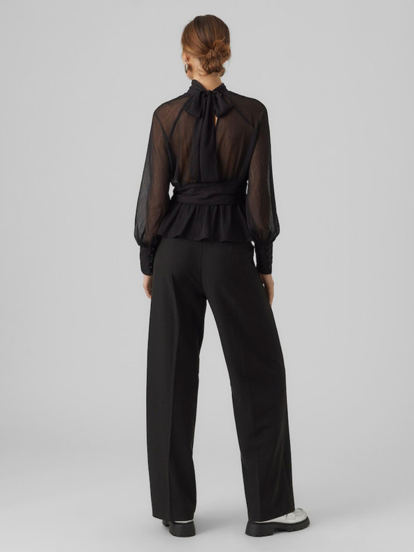 AWARE by VERO MODA Черна дамска блуза AWARE by VERO MODA Gaila