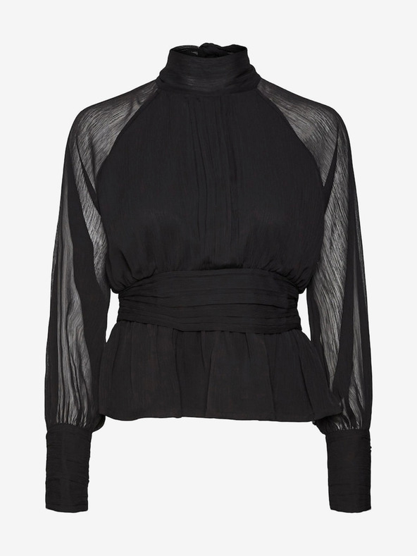 AWARE by VERO MODA Черна дамска блуза AWARE by VERO MODA Gaila