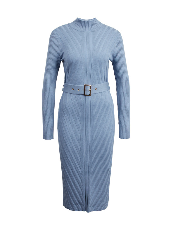 Orsay Светлосиня дамска плетена миди рокля ORSAY