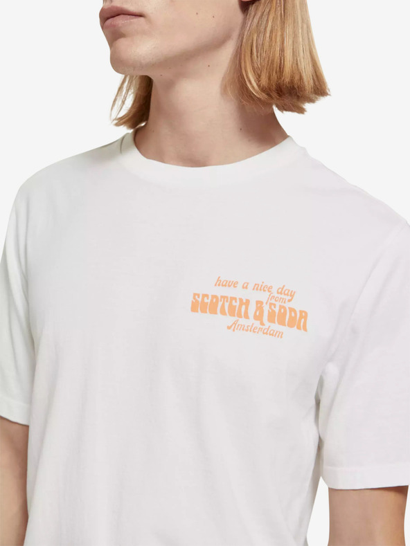 Scotch & Soda Бяла мъжка риза Scotch & Soda