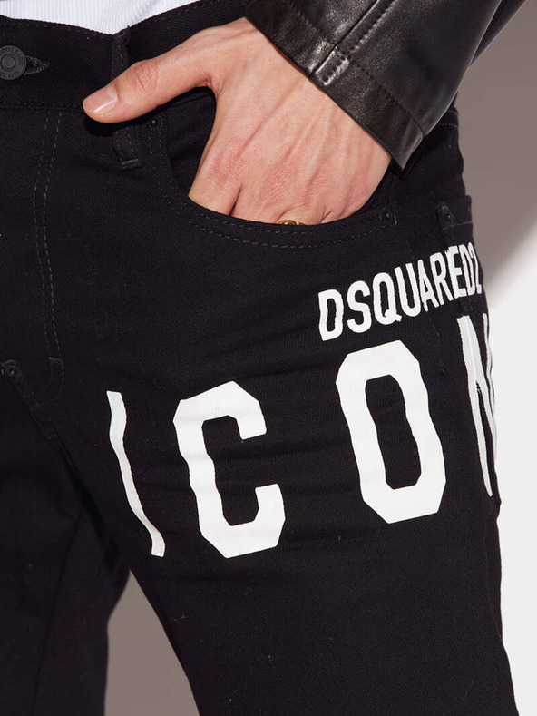 DSQUARED2 Черни мъжки панталони DSQUARED2