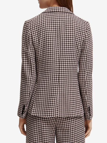 Scotch & Soda Бежово вълнено шарено яке за жени Scotch & Soda