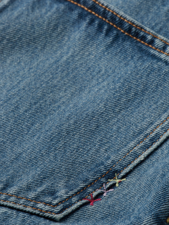 Scotch & Soda Сини дамски дънки с широки крачоли Scotch & Soda