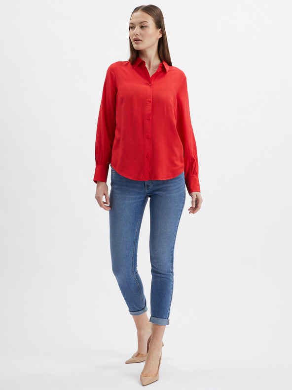 Orsay Тъмнорозова дамска блуза ORSAY