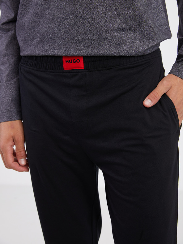 HUGO Мъжка пижама HUGO в черно и сиво