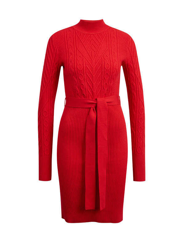 Orsay Червена дамска рокля-пуловер ORSAY