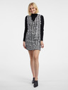 Orsay Бяло-черна дамска рокля на каре ORSAY