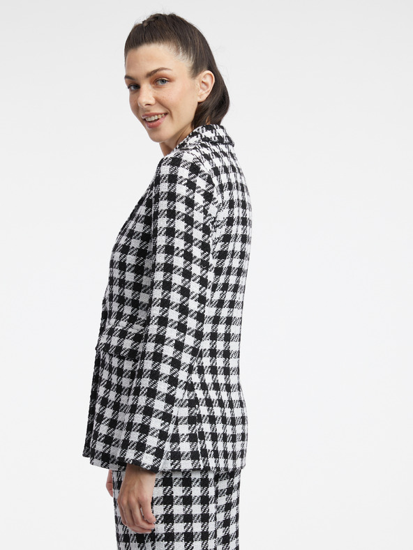 Orsay Бяло-черно дамско сако на каре ORSAY