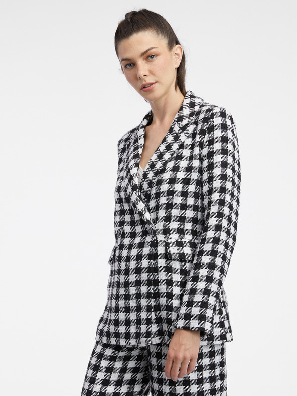 Orsay Бяло-черно дамско сако на каре ORSAY