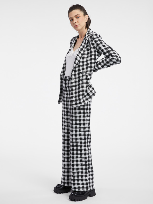 Orsay Бяло-черно дамско сако на каре ORSAY