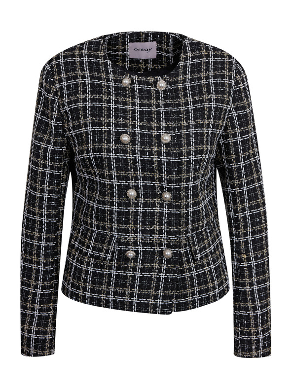 Orsay Черно дамско сако с десен ORSAY