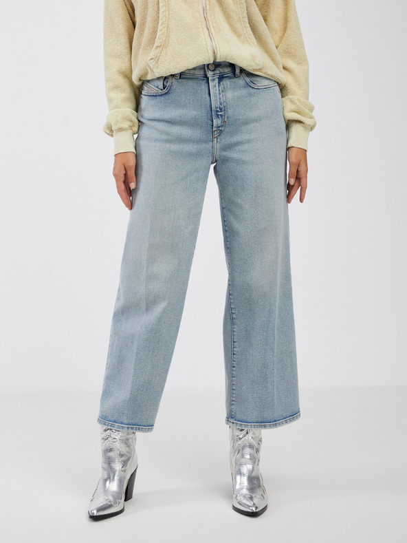 Diesel Diesel светлосини дамски дънки с разкроена кройка