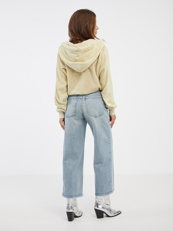 Diesel Diesel светлосини дамски дънки с разкроена кройка