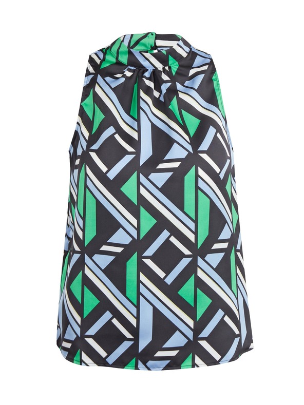 Orsay Черно-зелена дамска блуза с десен ORSAY