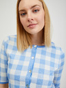 Orsay Светлосиня дамска жилетка на каре ORSAY