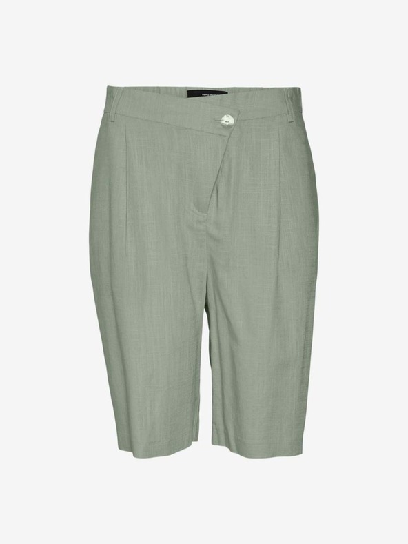 Vero Moda Светлозелени къси панталони VERO MODA Josie