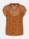 Vero Moda Горчица блуза на цветя VERO MODA Vilde