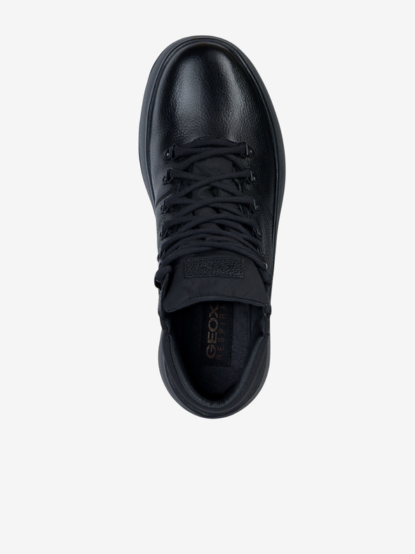 Geox Черни мъжки кожени котешки обувки Geox Granito