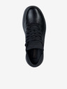 Geox Черни мъжки кожени котешки обувки Geox Granito
