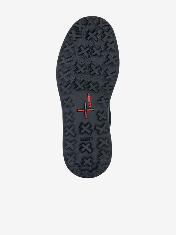 Geox Черни мъжки кожени котешки обувки Geox Granito