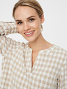 Vero Moda Бяло-бежова карирана рокля VERO MODA Kimi