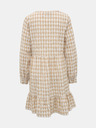 Vero Moda Бяло-бежова карирана рокля VERO MODA Kimi