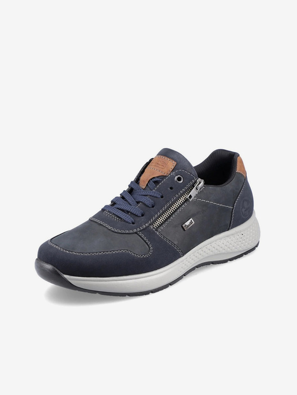 Rieker Сини мъжки полуботи с кожени детайли Rieker