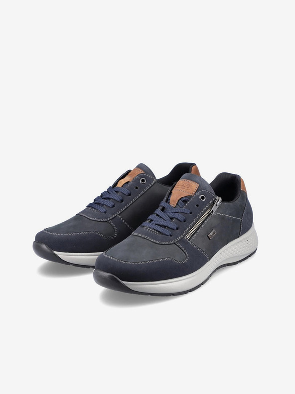 Rieker Сини мъжки полуботи с кожени детайли Rieker