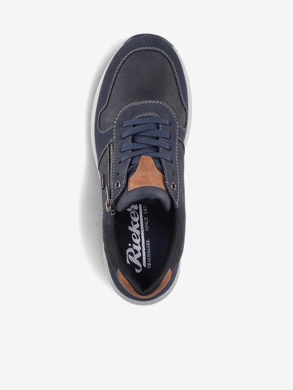 Rieker Сини мъжки полуботи с кожени детайли Rieker