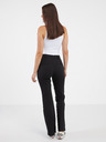 ONLY Черни дамски панталони с разширена кройка ONLY Peach